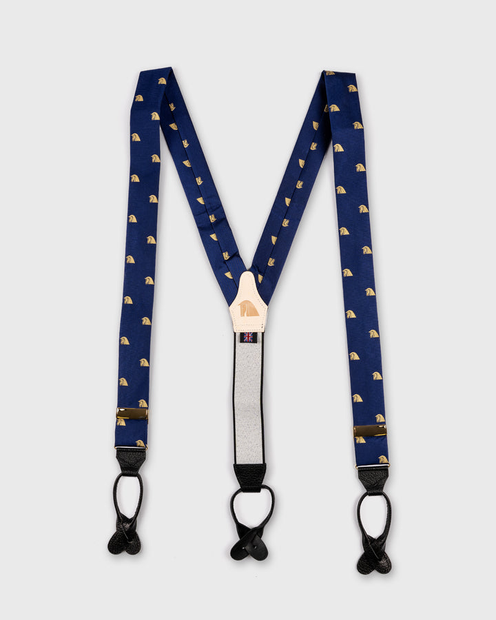 Redmayne Braces - Noble Horse/Navy/Black Ends