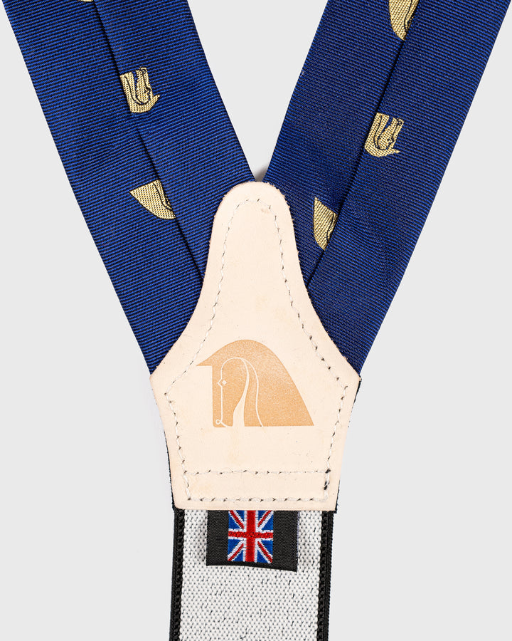 Redmayne Braces - Noble Horse/Navy/Black Ends