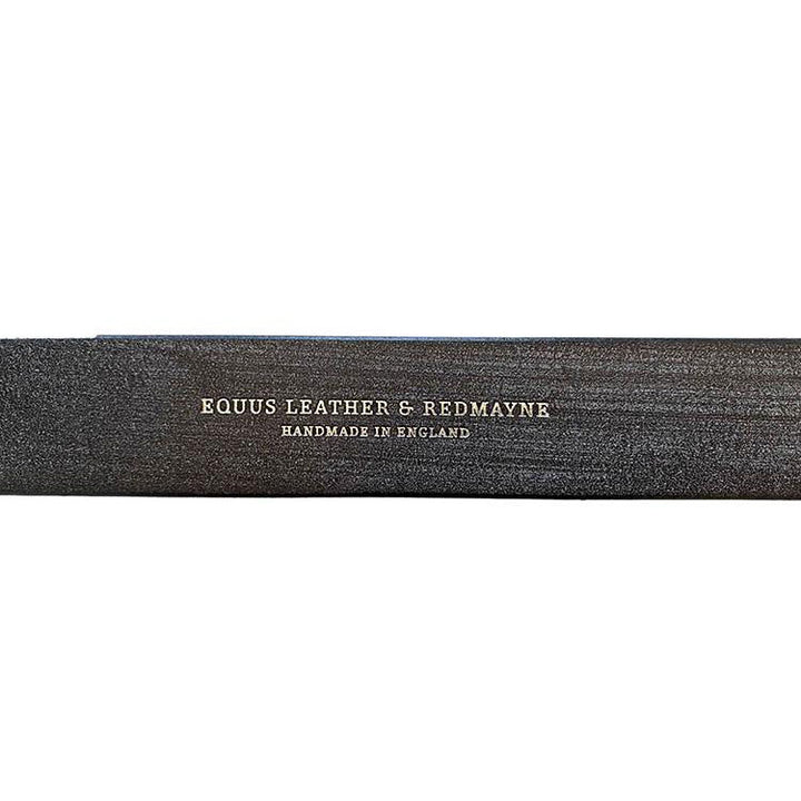 Redmayne Bridle Leather Belt - Black with Nickel Buckle