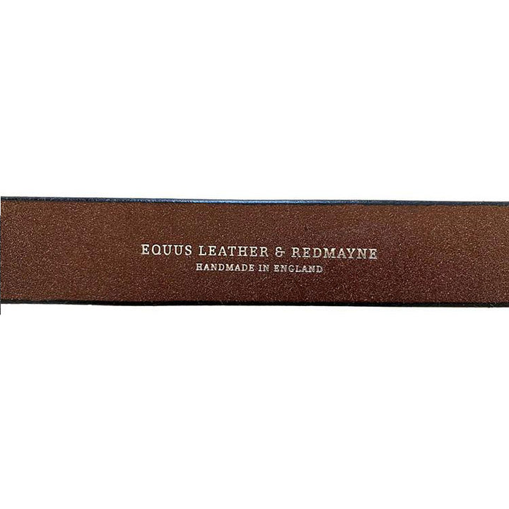 Redmayne Bridle Leather Belt - Brown with Brass Buckle