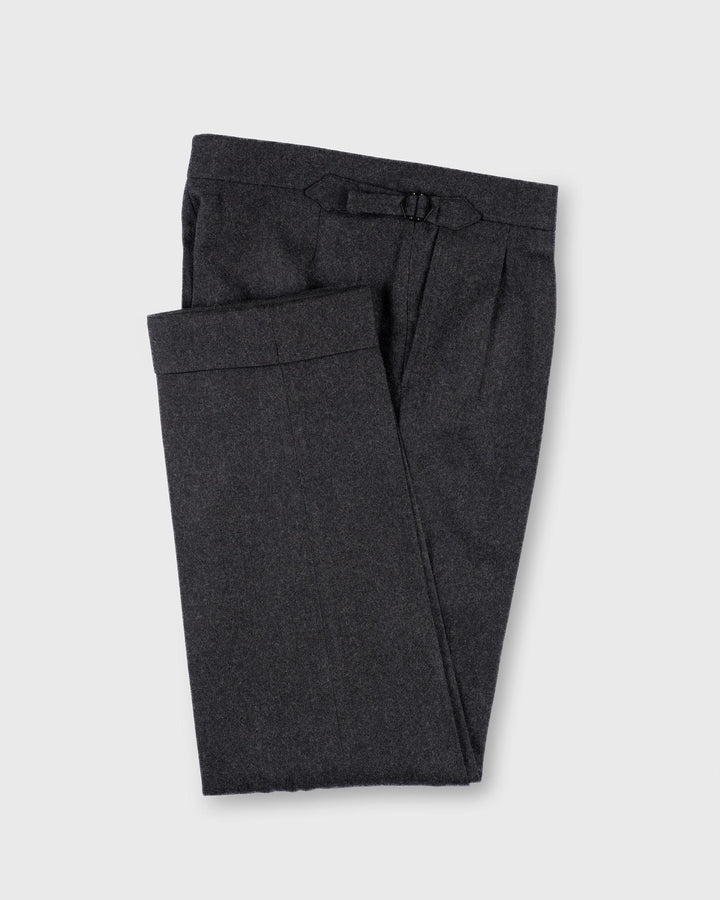 Charcoal Flannel Trousers
