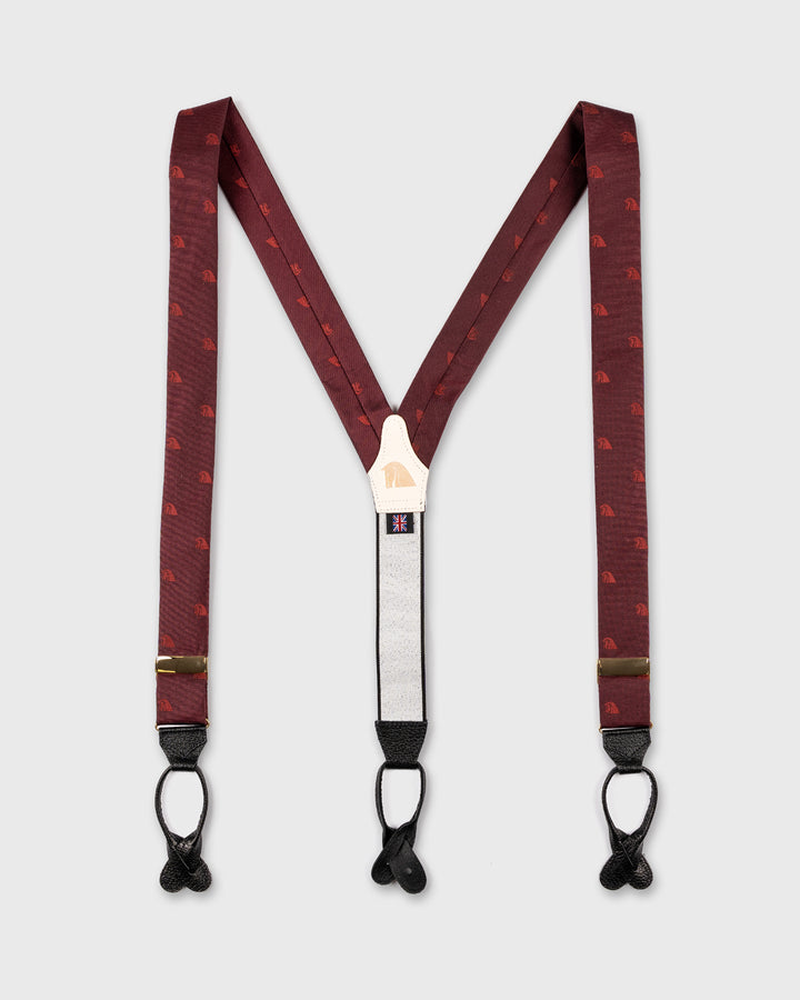 Redmayne Braces - Noble Horse/Burgundy/Black Ends