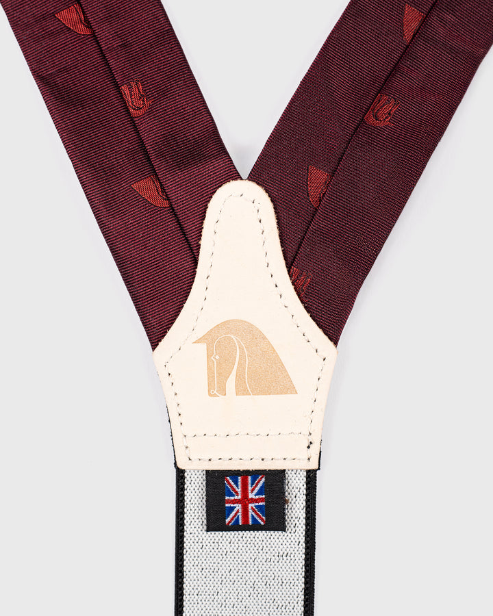 Redmayne Braces - Noble Horse/Burgundy/Black Ends