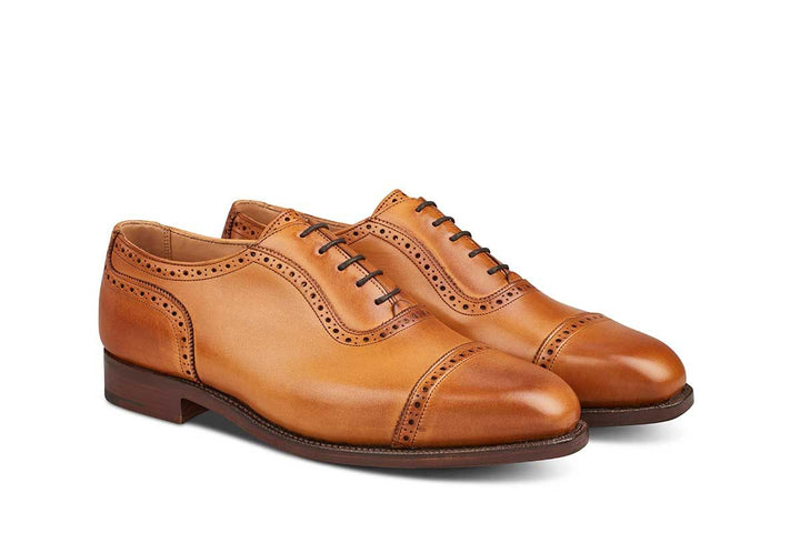 Belgrave Toecap Oxford Town Shoe in 1001 Burnished