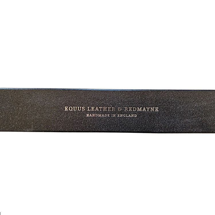 Redmayne Bridle Leather Belt - Midnight Blue with Nickel Buckle