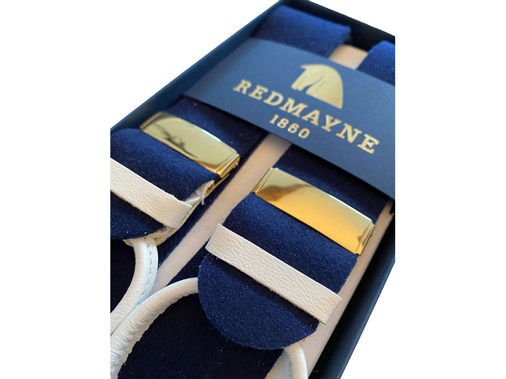 Redmayne Braces - Navy/White Ends